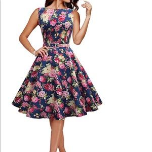 Vintage Size 18 Floral Dress